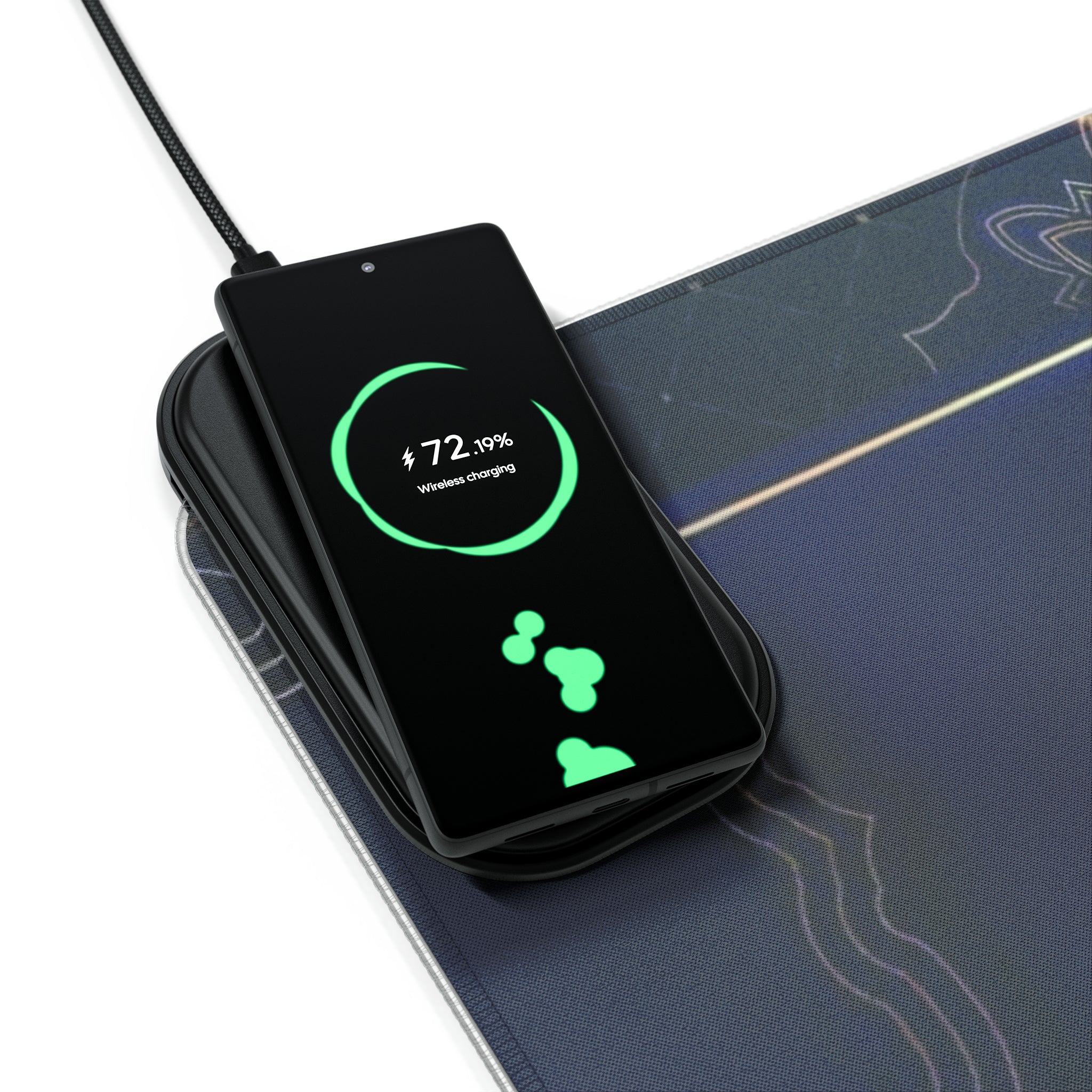 Reborn Royalty LED Gaming Mouse Pad, Wireless Charging