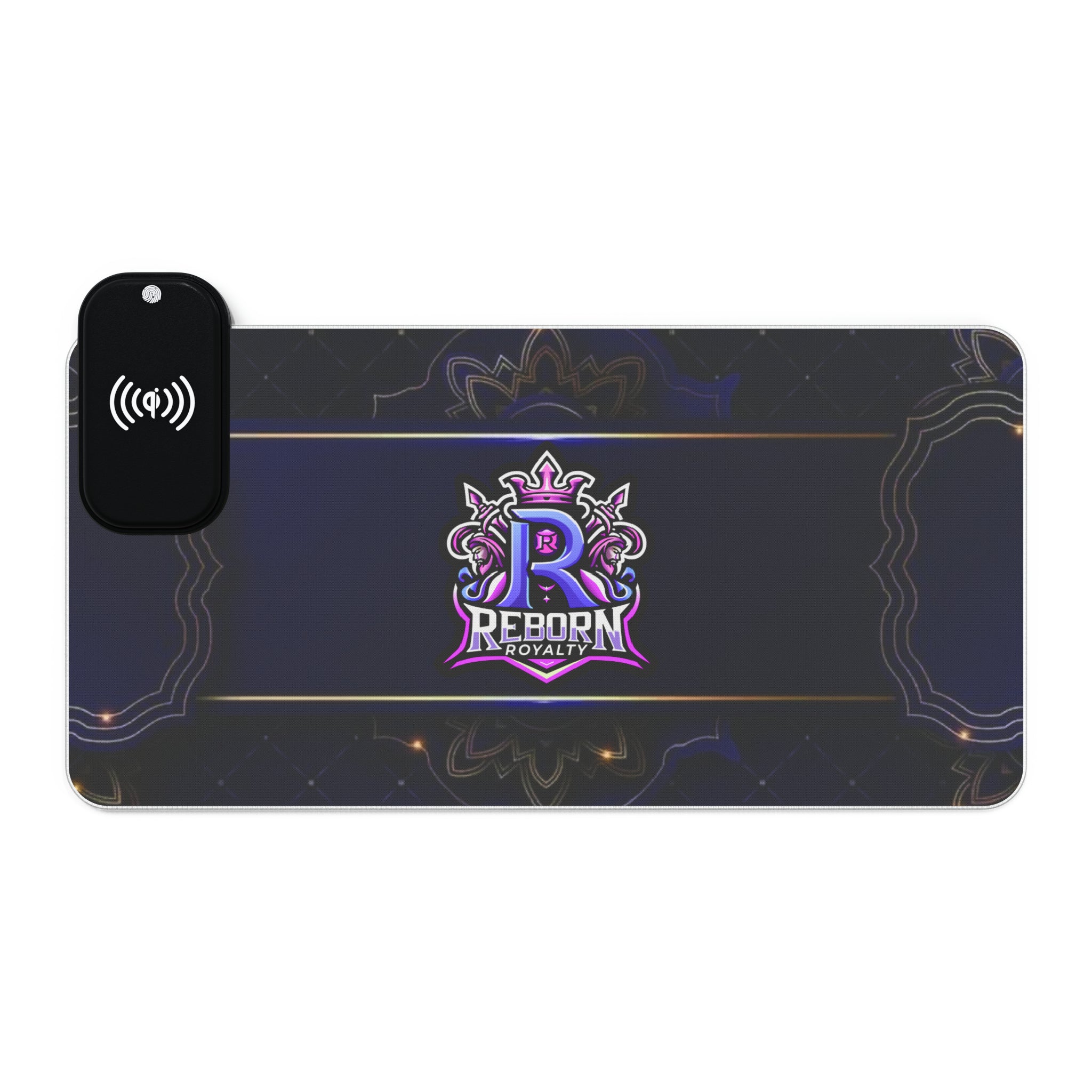 Reborn Royalty LED Gaming Mouse Pad, Wireless Charging