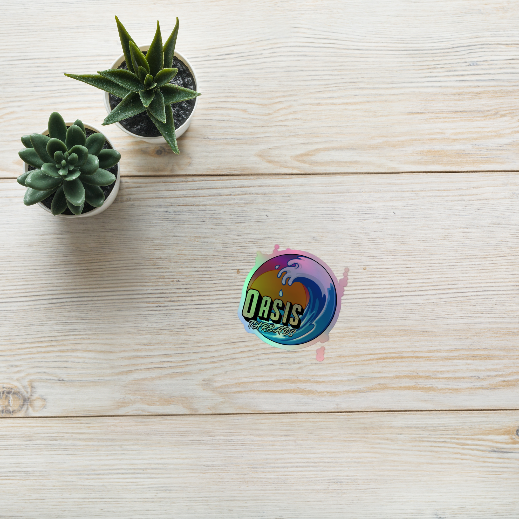 Oasis Holographic stickers