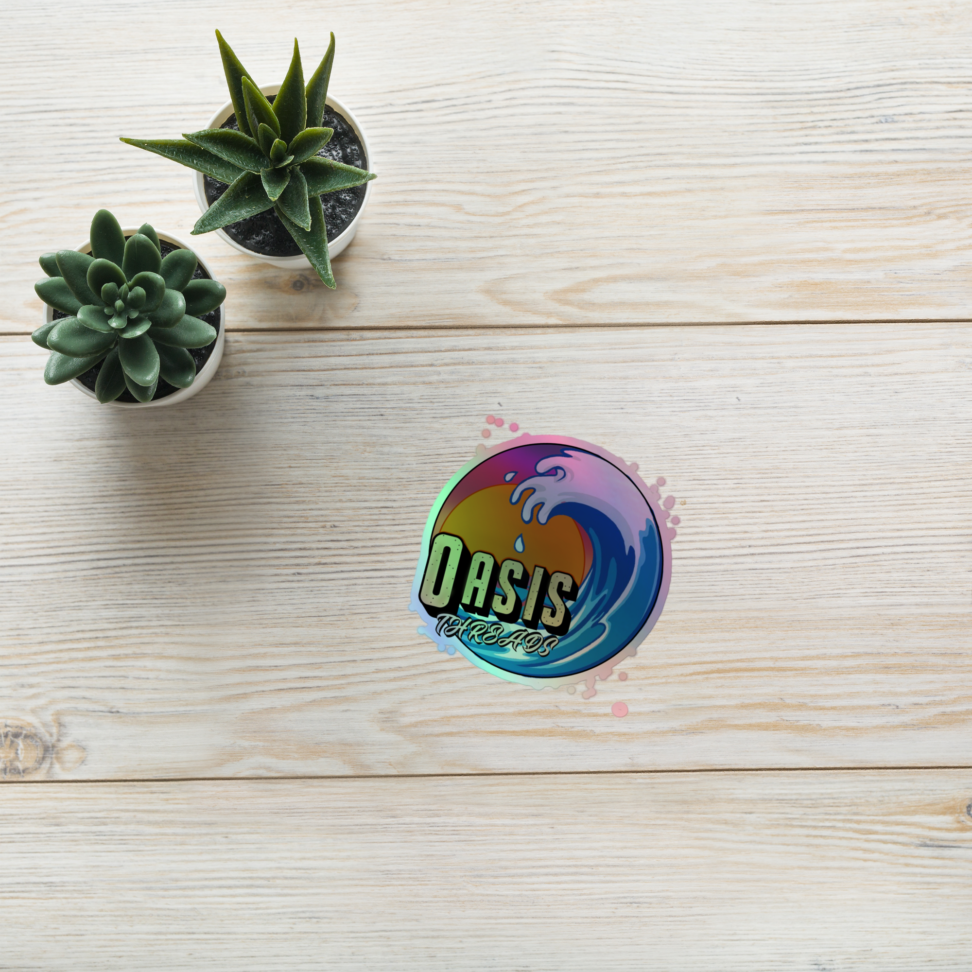 Oasis Holographic stickers
