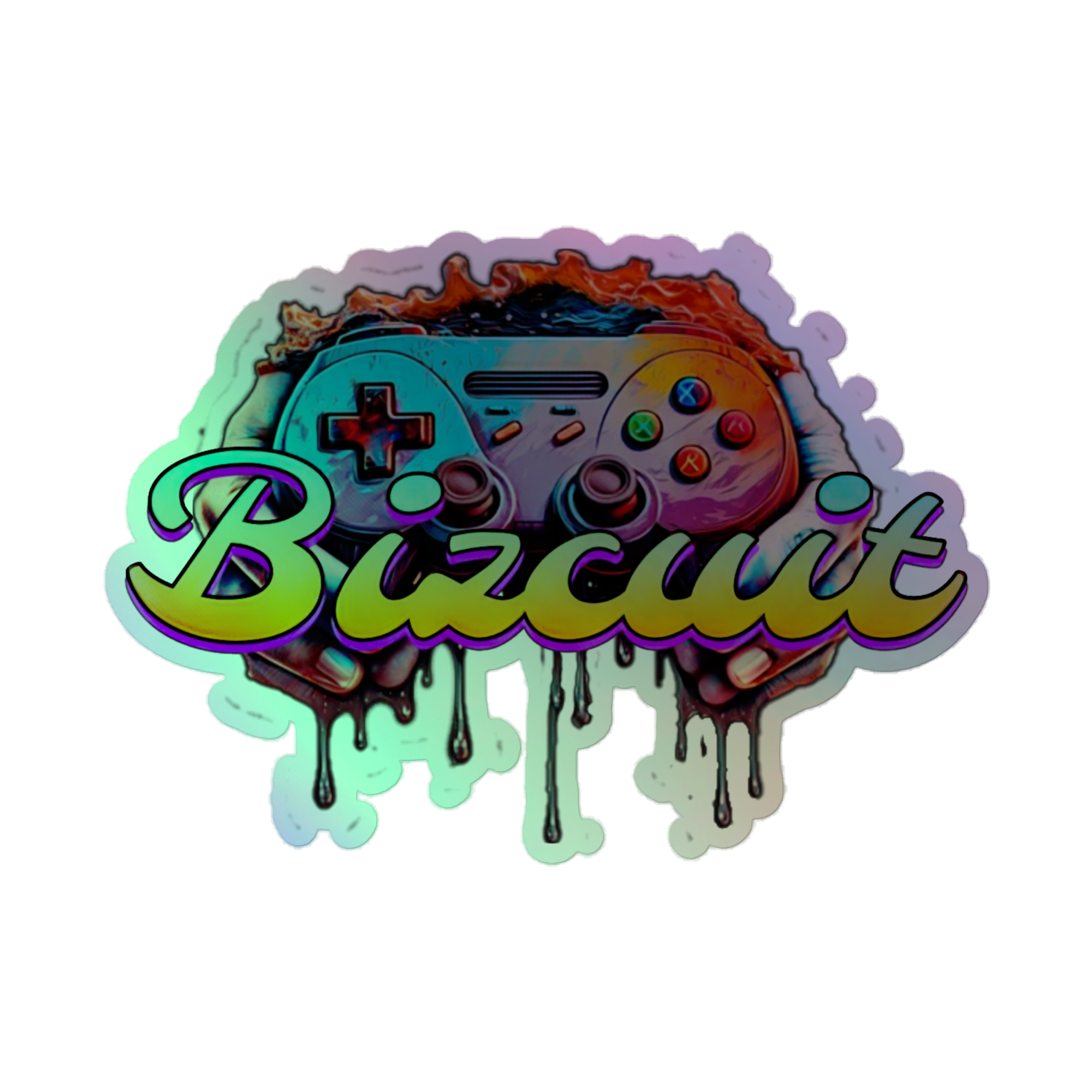 Biscuit Holographic stickers