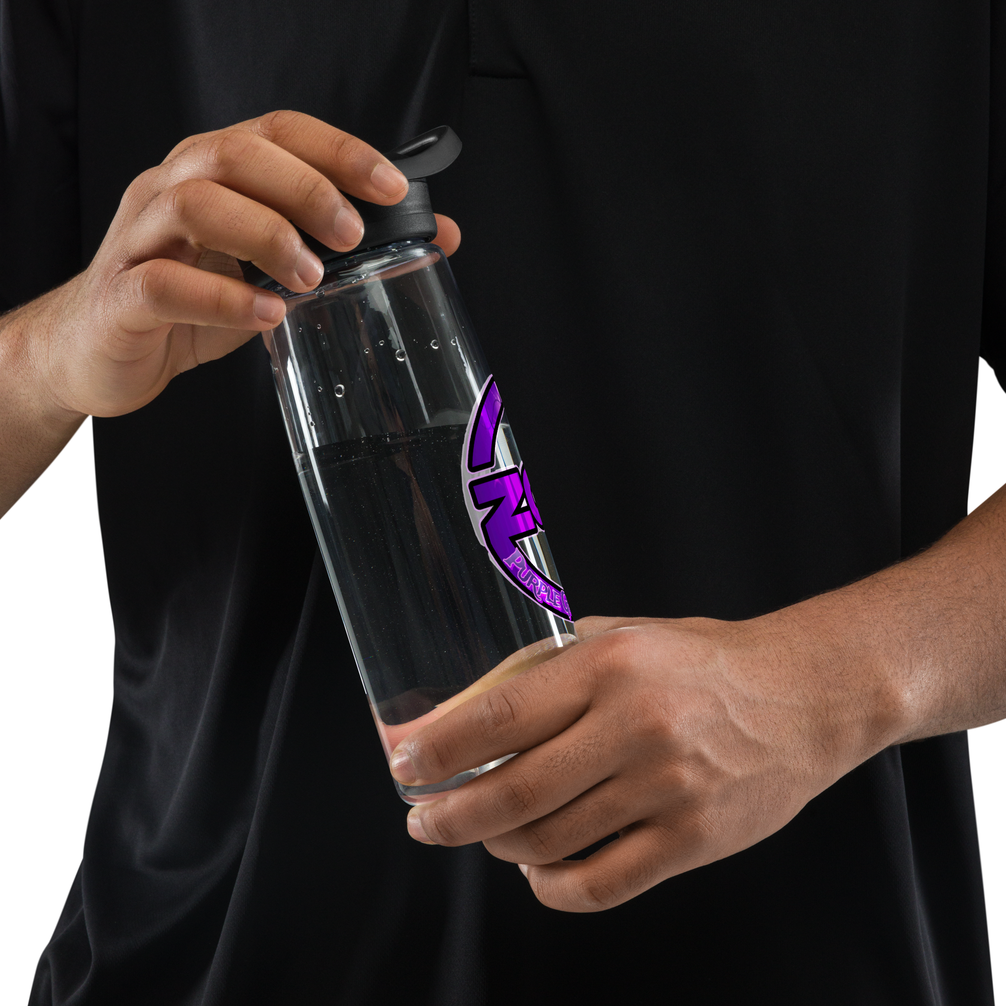 Purple Gang Sports Water Bottle